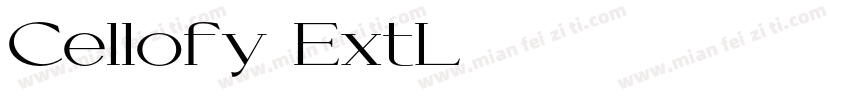 Cellofy ExtL字体转换
